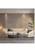Tarquin Accent Lounge Chair -White Velvet in stock